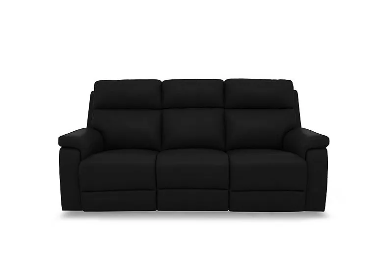 Raven Leather 3 Seater Sofa
