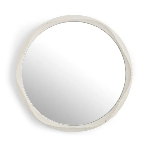 Round Pond Stone Effect Wall Mirror 3