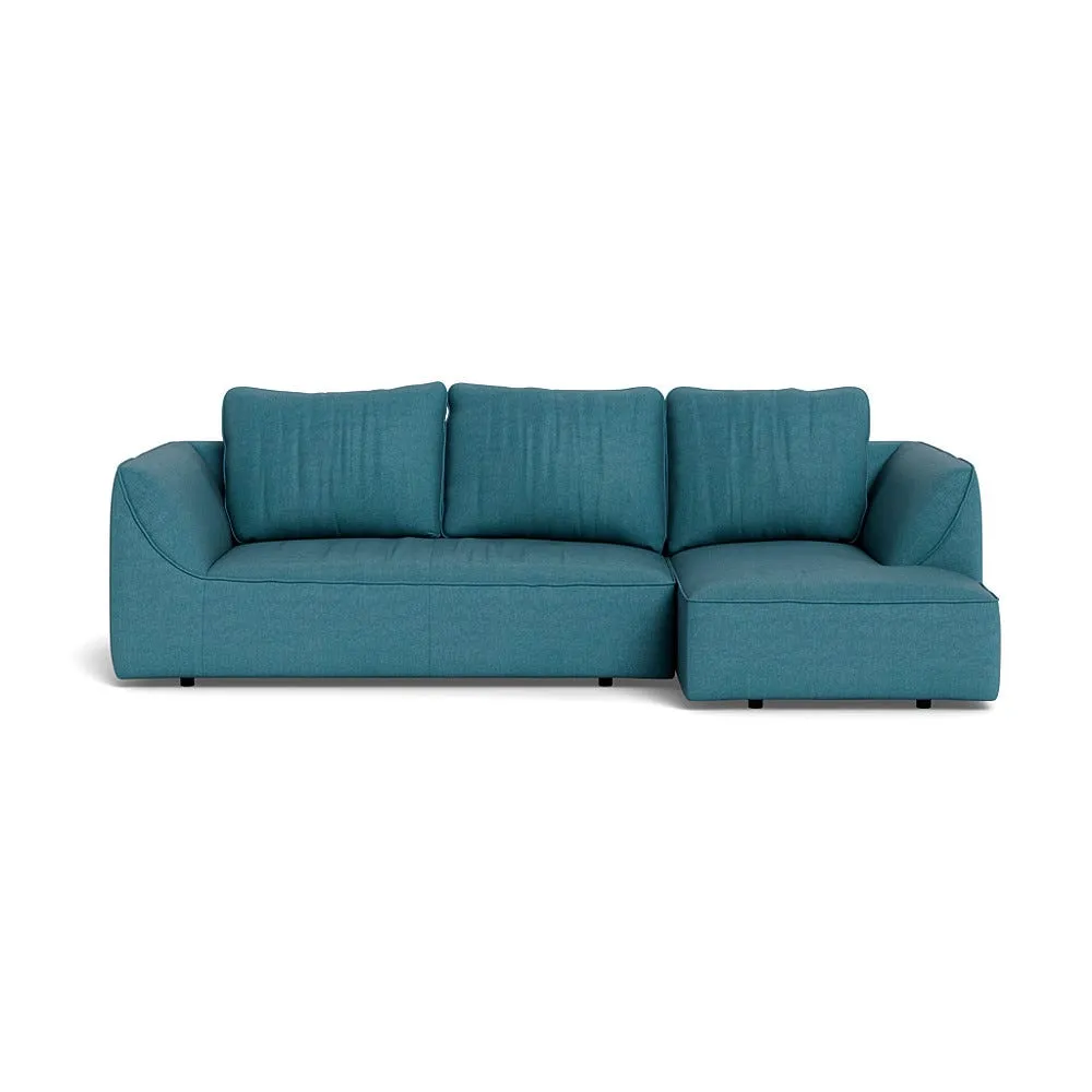 Heal's Morven Right Hand Facing Corner Chaise Sofa Brushed Cotton Cadet