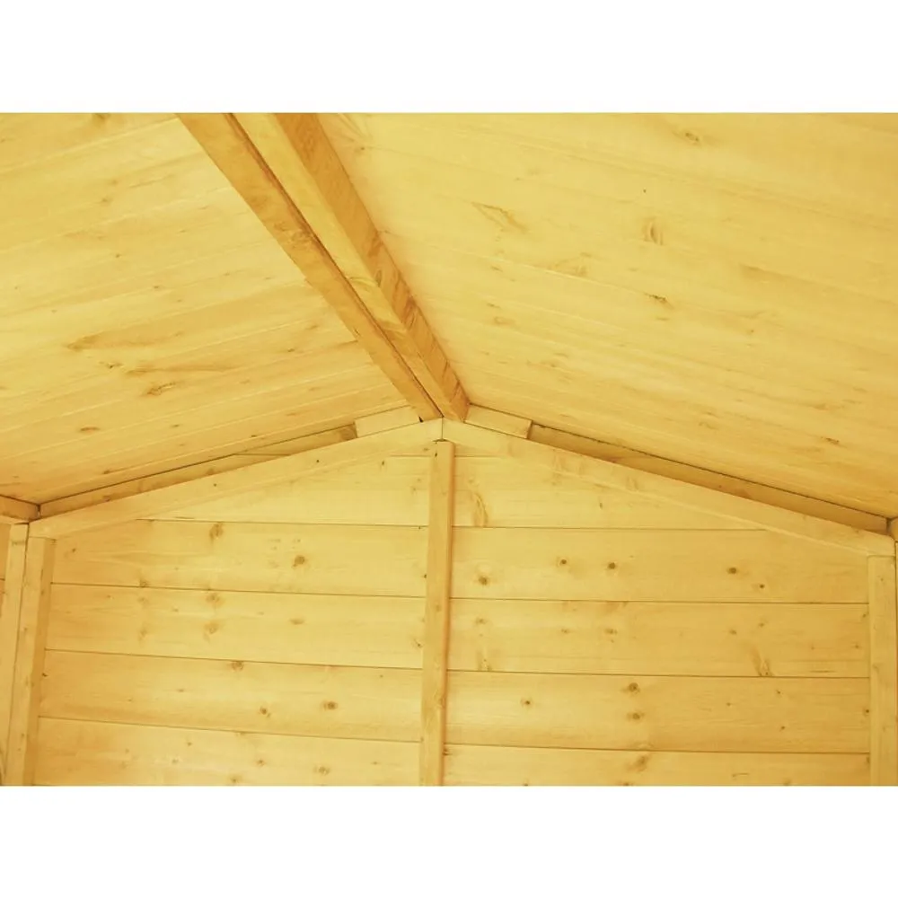 Shires Lewis Handmade Garden Shed Approx 12 x 8 Feet in Brown 4