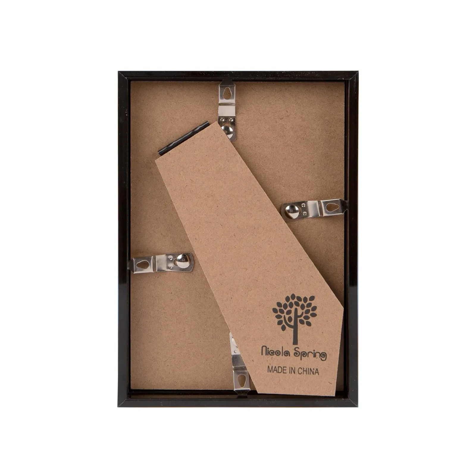 Nicola Spring 3D Deep Box Photo Frame - 4 x 6" in Black 5