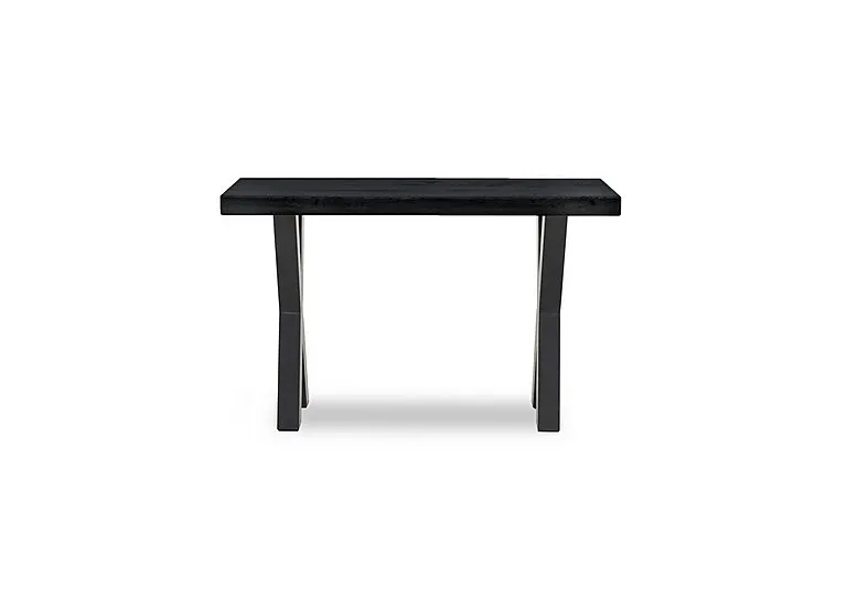 Terra Straight Edge Console Table with X Shaped Legs - Black - Living Room Furniture - In Time for Christmas