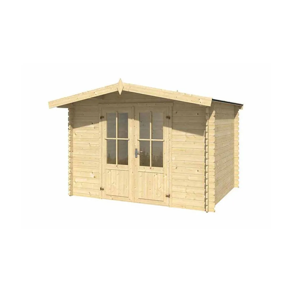Lasita Maja Ltd Baltimore-Log Cabin, Garden Room, Home Office - L324xW290xH222.3 cm in Brown 2
