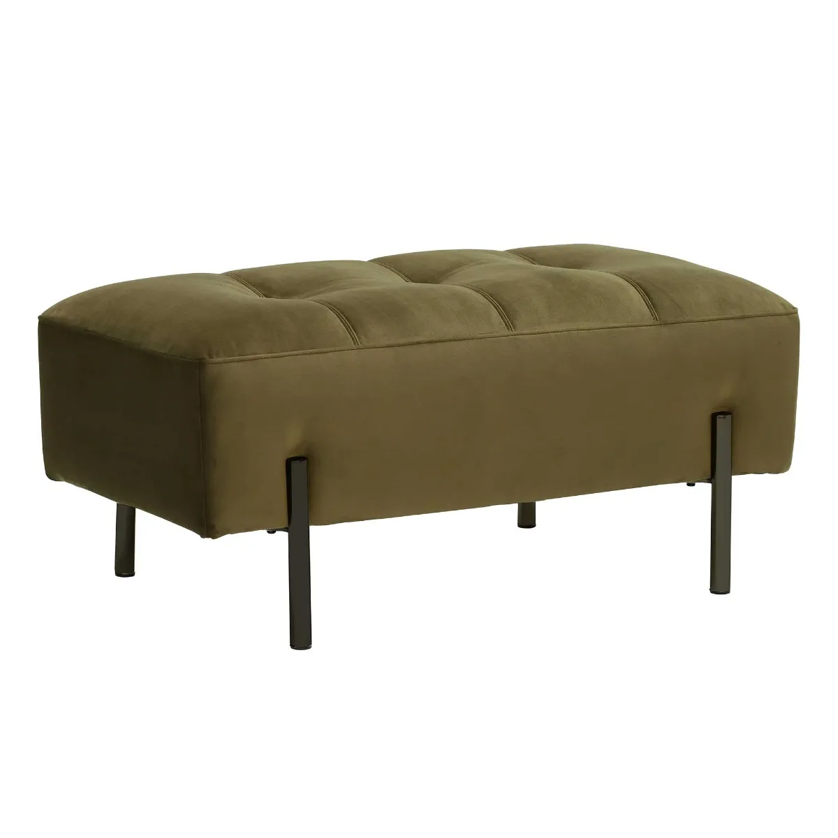 Tristan Footstool, Lush Velvet Green