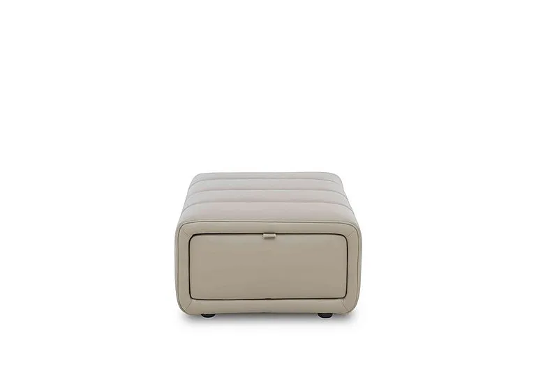 Elphaba Leather Storage Footstool