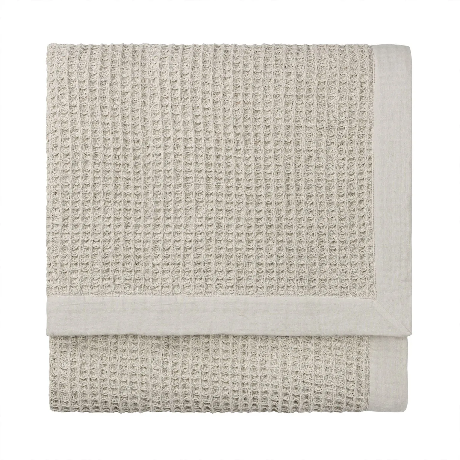 Cotton Waffle Throw, Stone