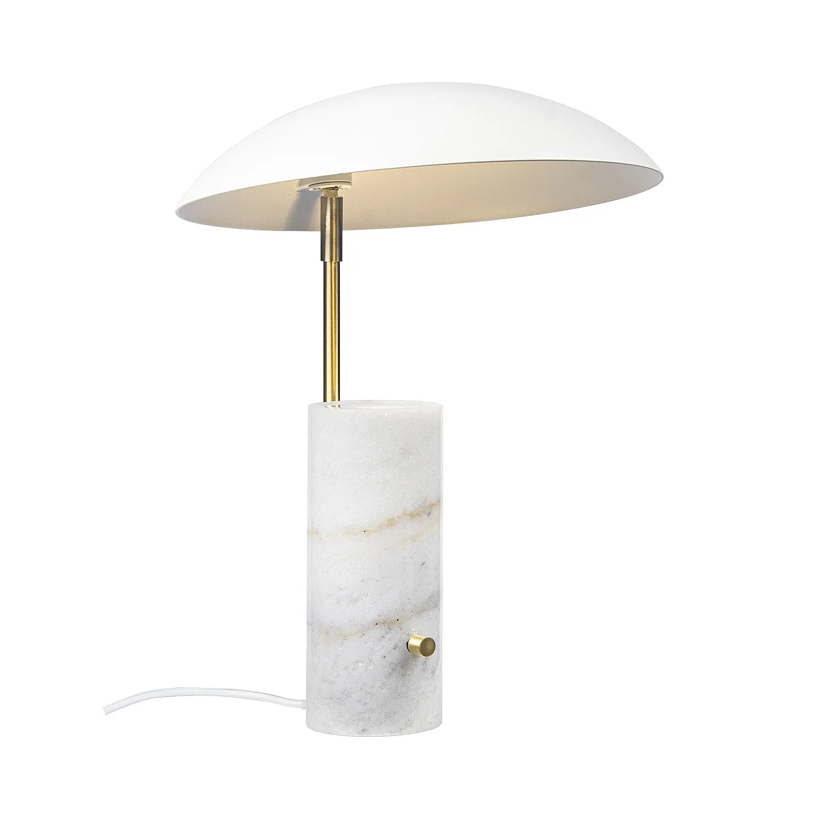 Nordlux Madem Table Lamp White Marble Livingroom GU10 Switch 4
