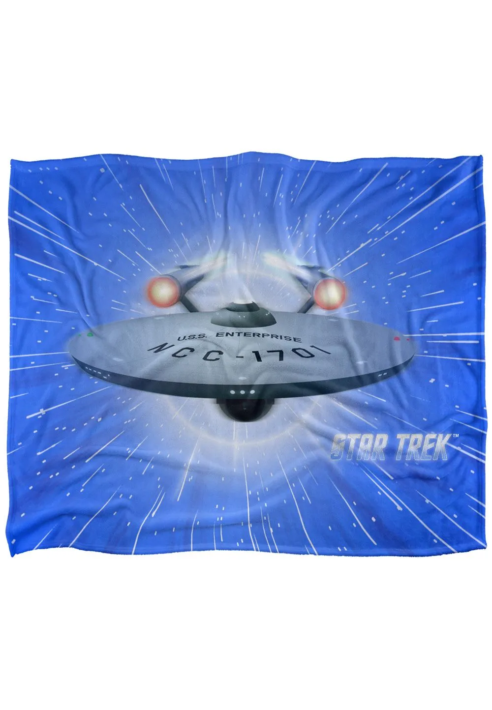 Star Trek All Shes Got Silky Touch Super Soft Throw Blanket 152 X 127 cm in White