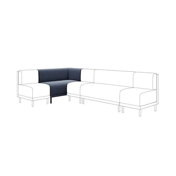 Mae Corner Dining Bench, Boucle