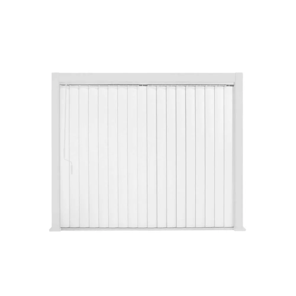sweeek Vertical adjustable louver panel 3m for Triomphe pergola 3x3m V2 4x3m in White 2