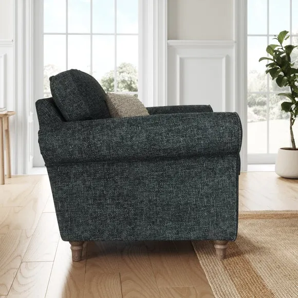 Flori Chunky Chenille Armchair 2