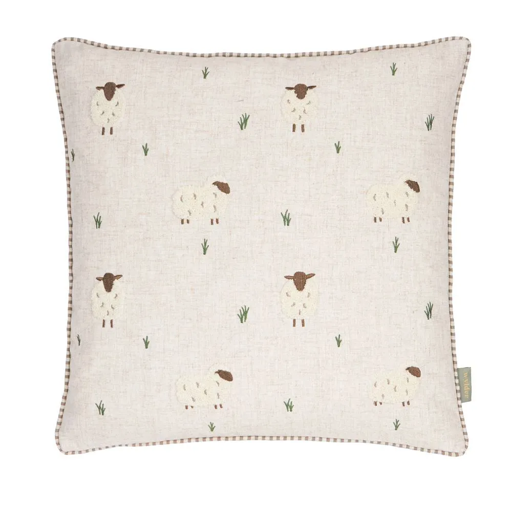 Wylder Ramble Sheep Tufted Cushion in Off-White 2
