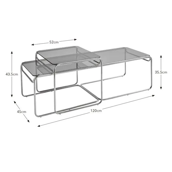 Elements Ferguson Nest of Coffee Tables 6