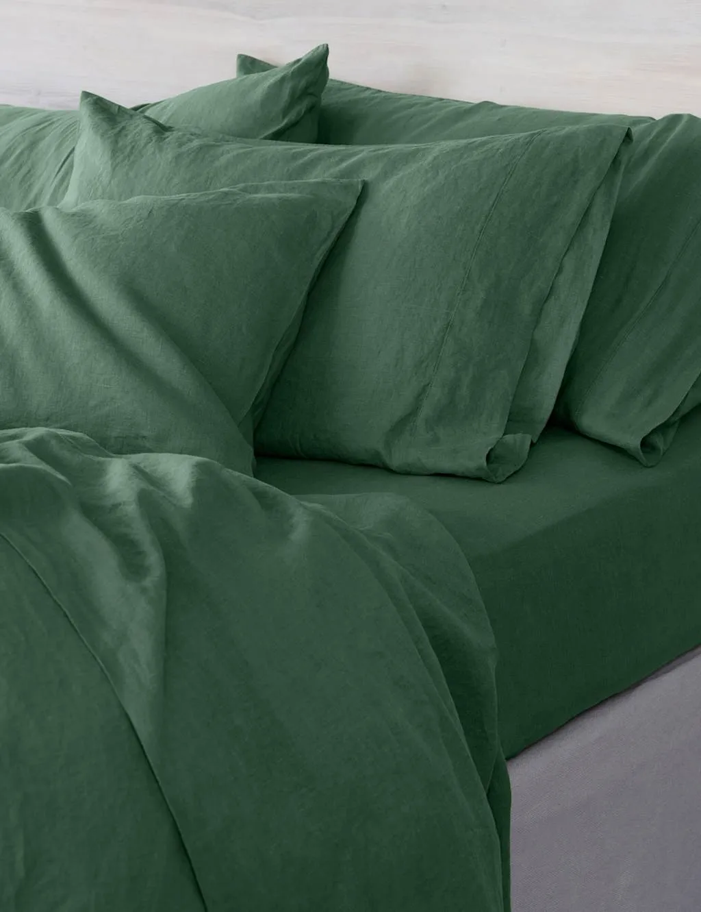 Piglet In Bed Linen Rich Fitted Sheet Green