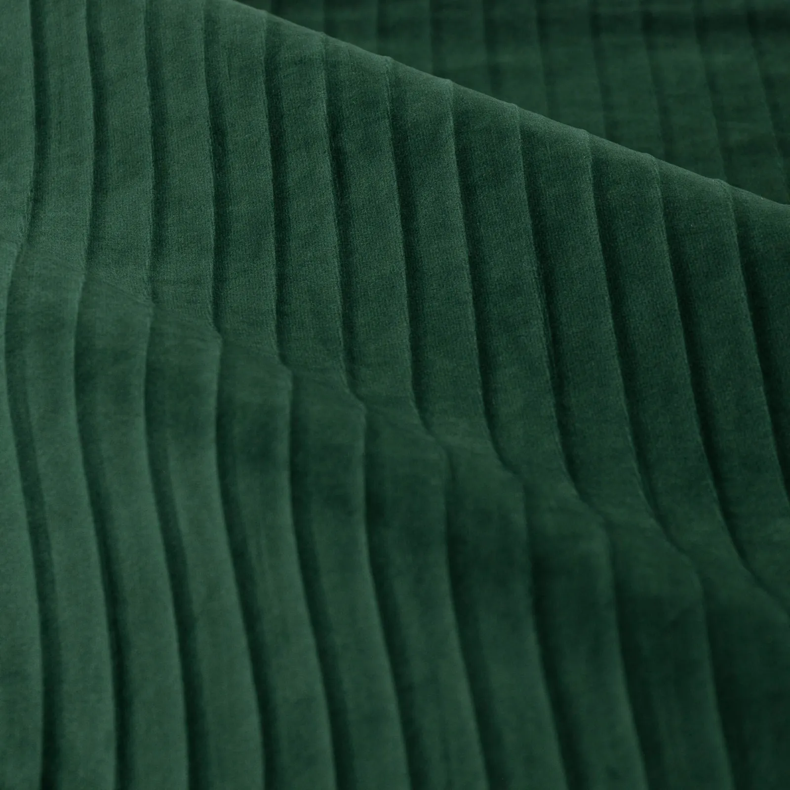 Paoletti Corinthian Velvet Room Darkening Eyelet Curtain Pair in Dark Green 6