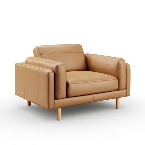 Newton Vintage Leather Snuggle Chair 6