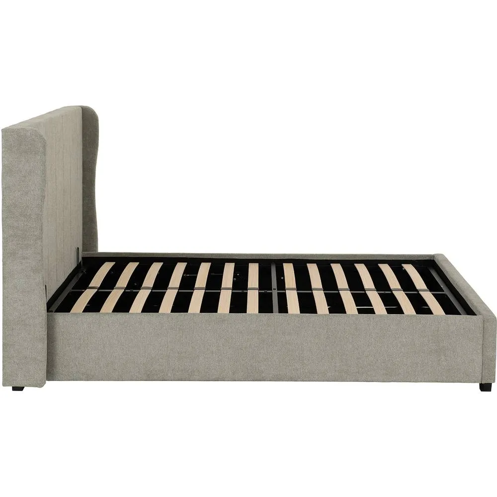 Seconique Amelia Plus 4'6" Double Storage Bed in Dark Grey 4