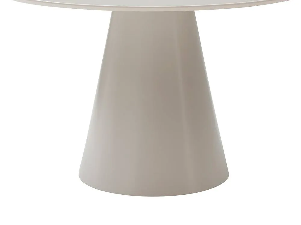 Vente-unique Round Dining Table for 4 Cm MDF - Beige - ANTALIZA 6