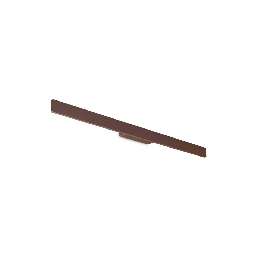 Netlighting Linea Outdoor Flush Wall Lamp Coffee 1950Lm 3000K IP54 in Brown