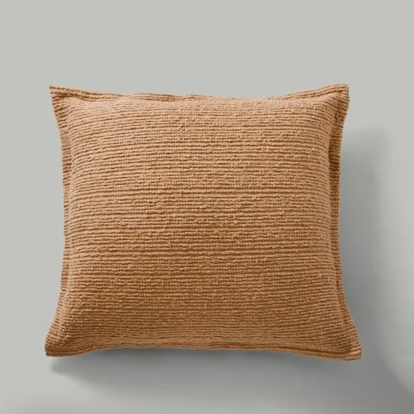 Textured Boucle Stripe Cotton Square Cushion 2