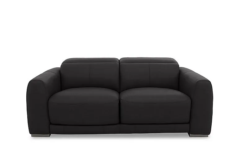 Edison Leather 3 Seater Sofa - Shale Grey - Sofas and Armchairs