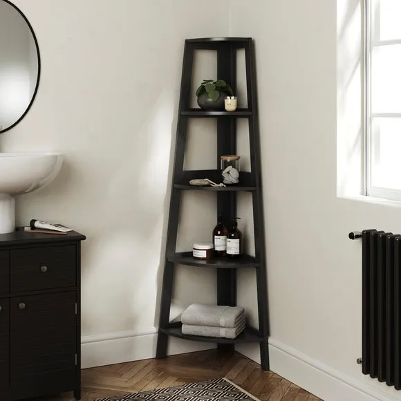 Nautical Corner Ladder Shelving Unit 1