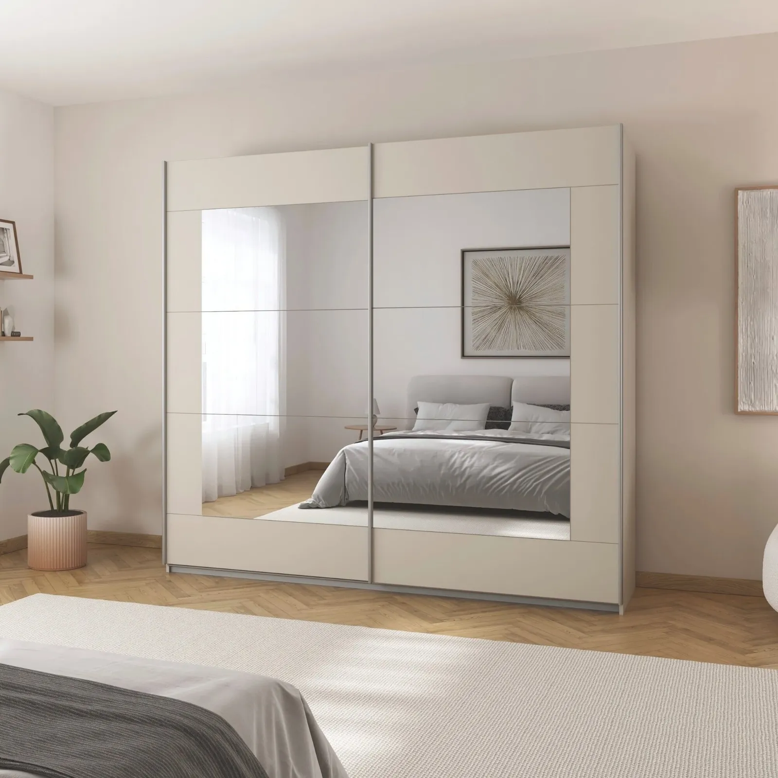 Conrad 2 Door Sliding 226Cm Ward , Neutral | Barker & Stonehouse 2