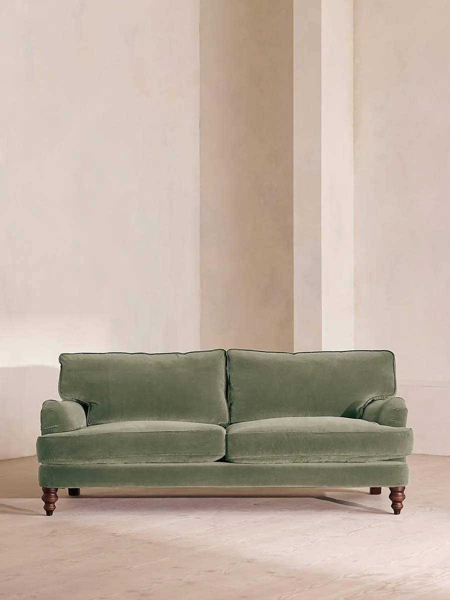 Arundel Three Seater Sofa, Velvet, Seafoam