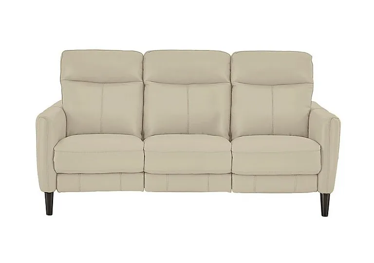 Compact Collection Petit 3 Seater NC Leather Sofa - NC Bisque
