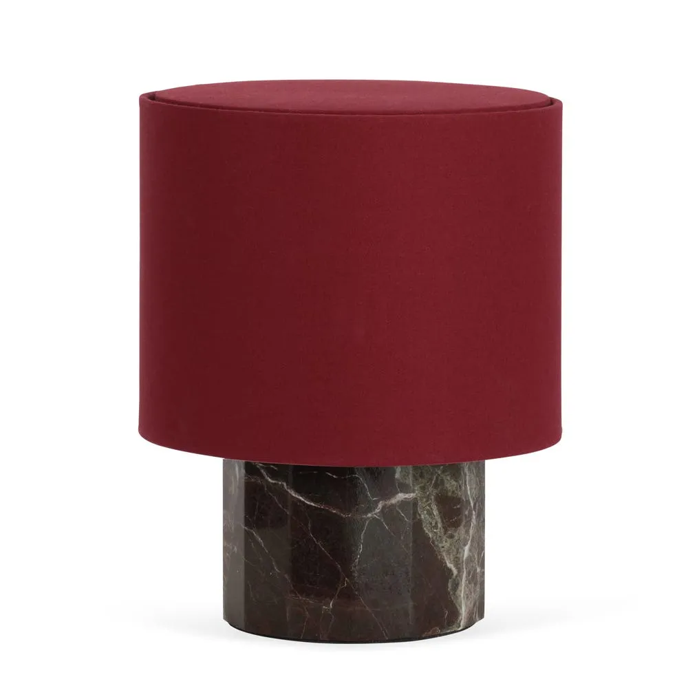 Heal's Colonna Table Lamp Burgundy Small 2