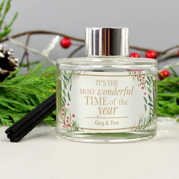 Personalised Wonderful Time of The Year Christmas Diffuser 3