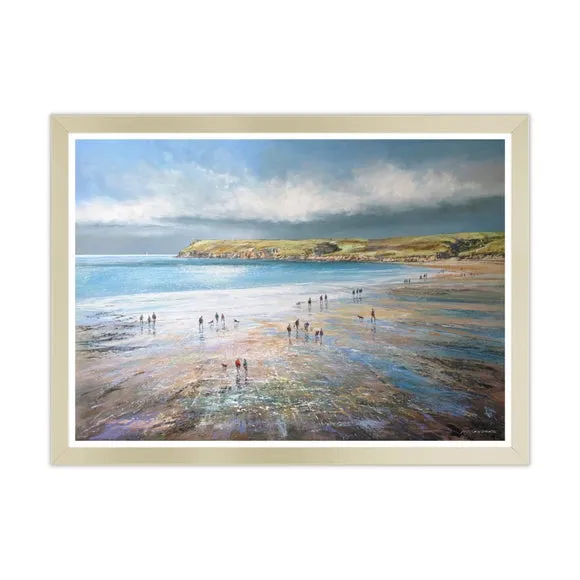 Artko Polzeath Beach Cornwall by Michael Sanders Framed Print 3