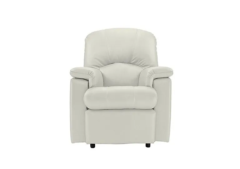 Chloe Small Leather Armchair - Oxford Chalk