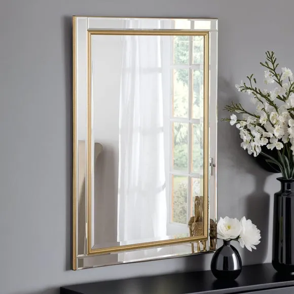 Yearn Classic Rectangle Bevelled Wall Mirror