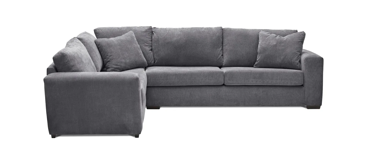 Habitat Eton Left Corner Fabric Sofa - Charcoal