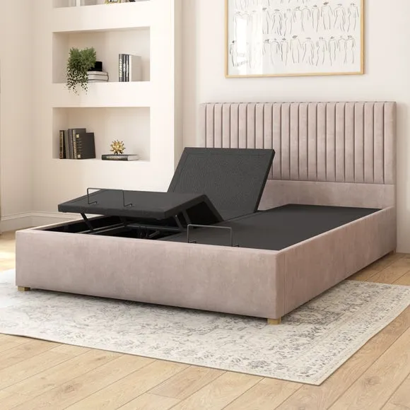 Grant Plush Velvet Adjustable Bed 3
