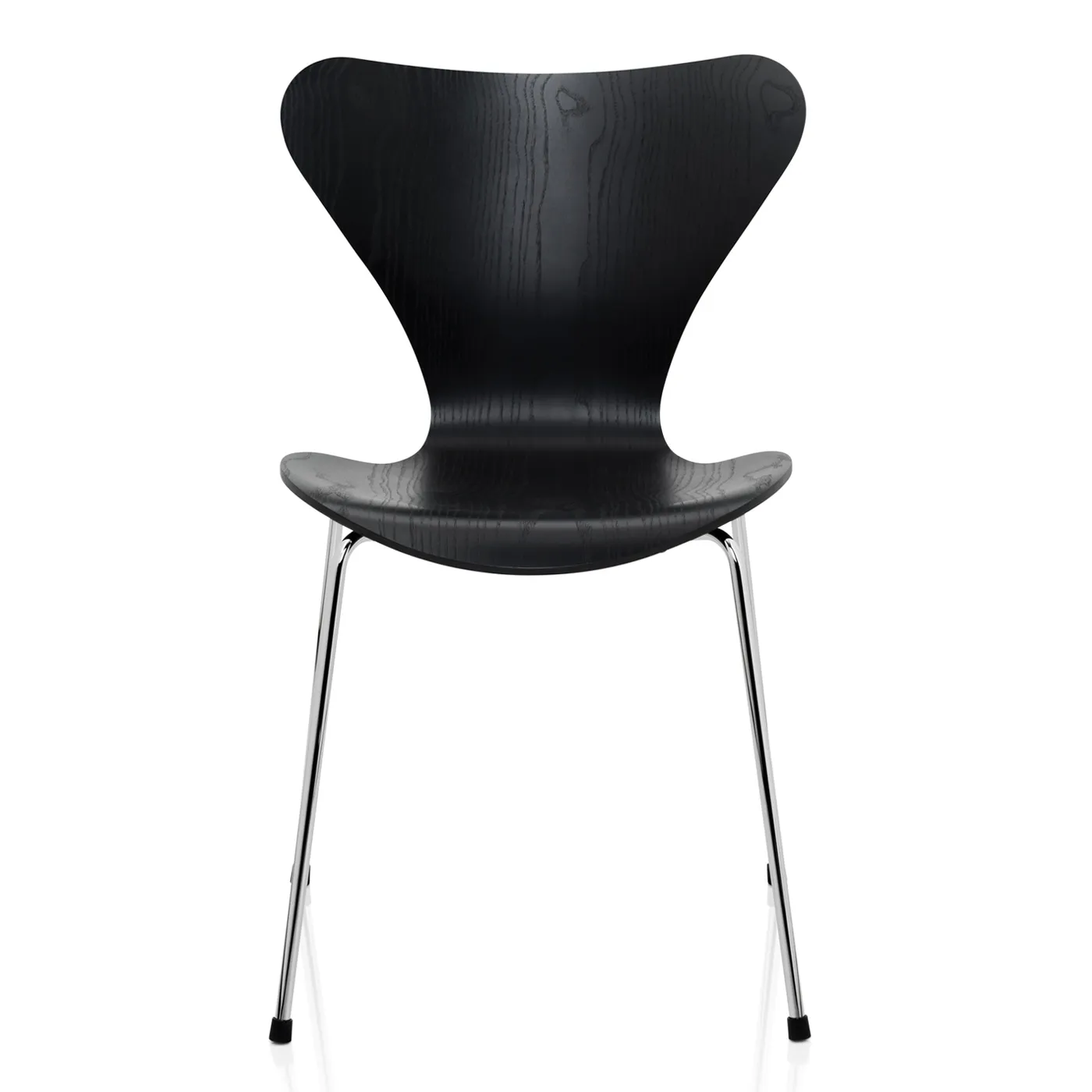 Fritz Hansen Series 7 Chair Coloured Ash Black Chrome Legs