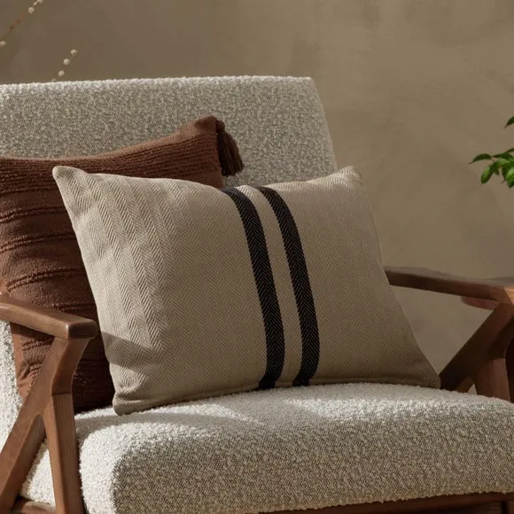 Benton Herringbone Rectangular Cushion 1