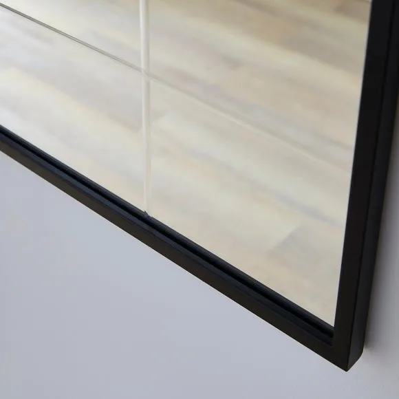 Cora Arched Etched Window Indoor Outdoor Wall Mirror 2