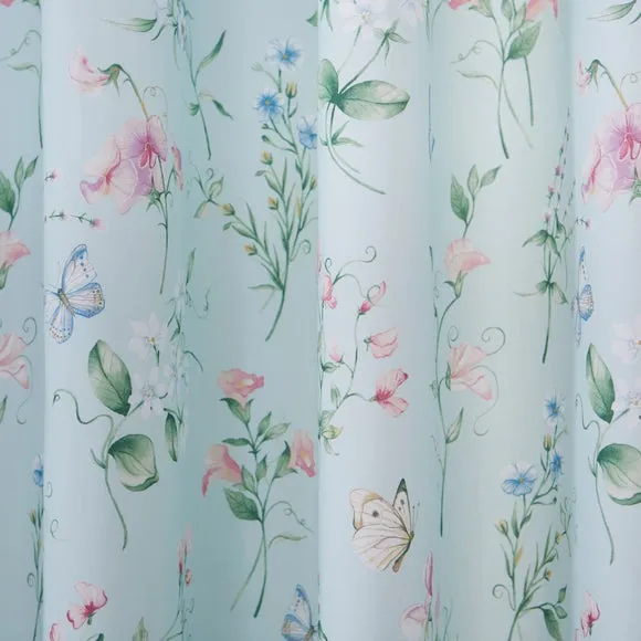 Sweetpea Polycotton Eyelet Blackout Curtains 3