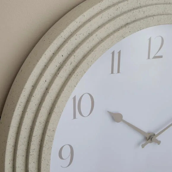 Concrete Effect Round Wall Clock 2