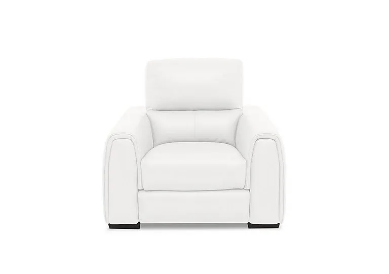 Flex Leather Armchair - BV Star White