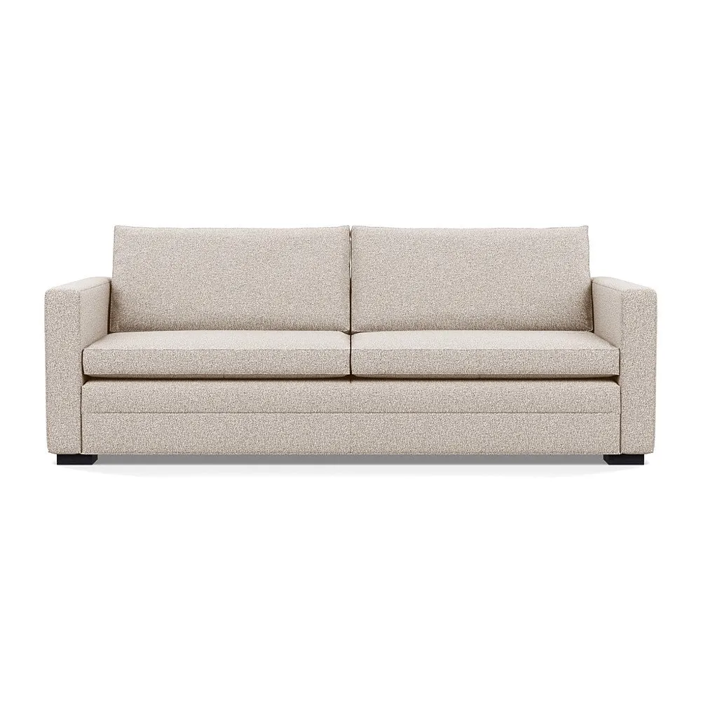 Heal's Palermo 4 Seater Sofa Loop Boucle Taupe Black Feet 1