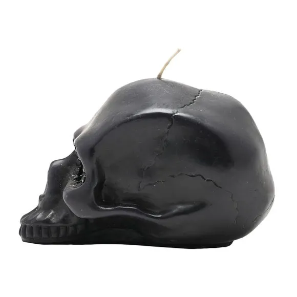 Black Skull Candle 4