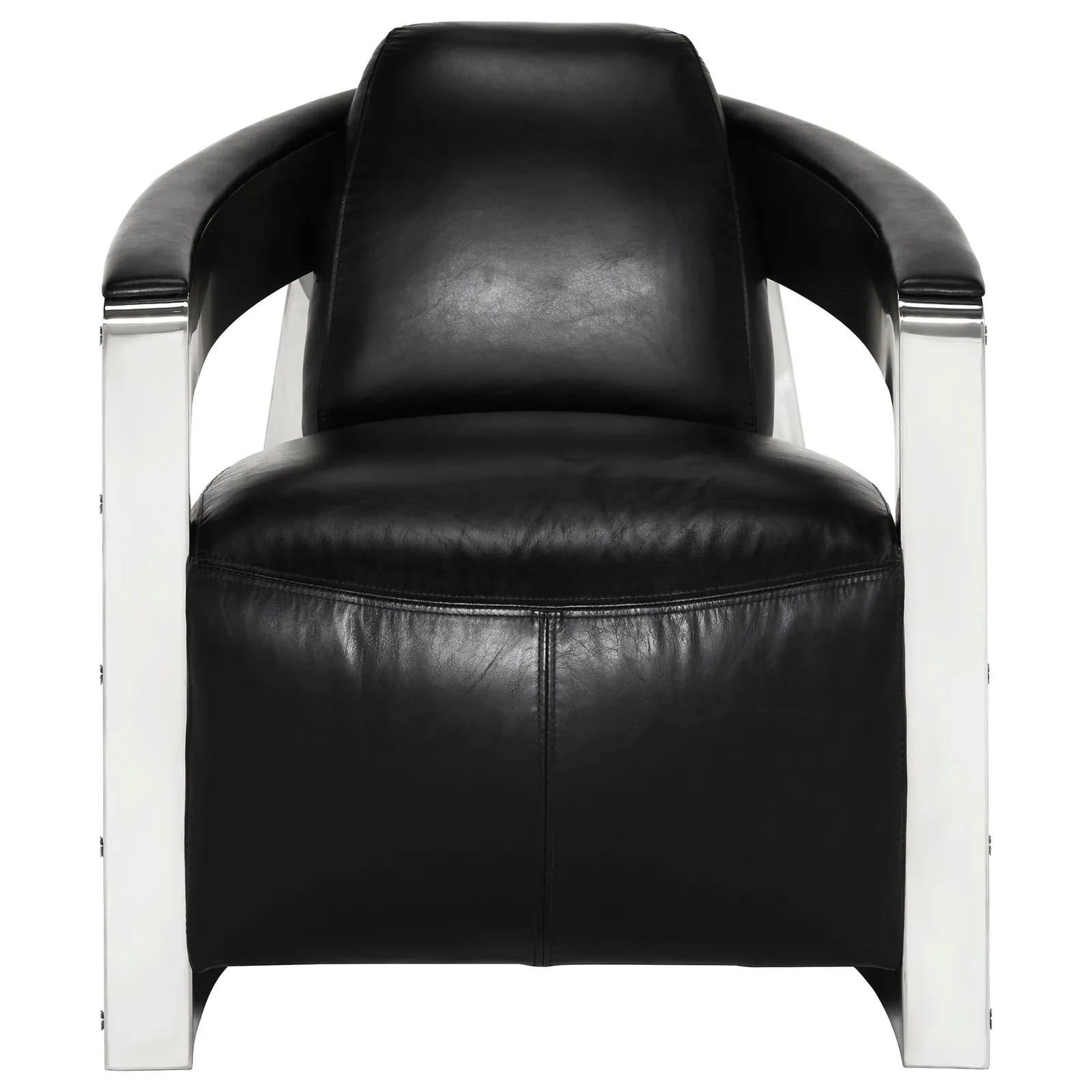 Timothy Oulton Mars Armchair Mk3, Black Leather | Barker & Stonehouse 3
