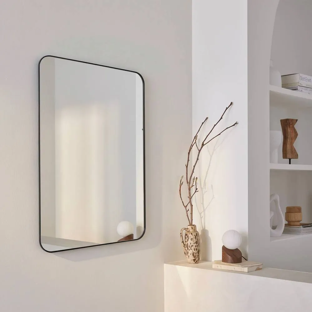 sweeek Steel rectangular mirror in Black 3