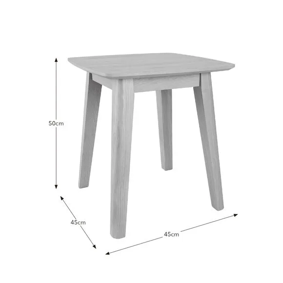 Edda Lamp Table, Oak Effect 6