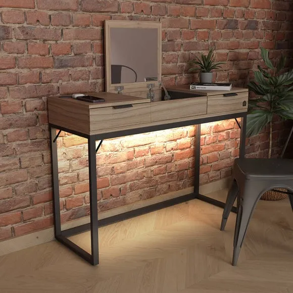 XR Living Denver Dressing Table with Wireless Charging and App Controlled LED Lights