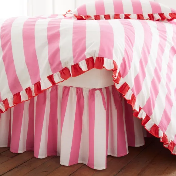 Emmy Frilled Stripe 100% Cotton Valance 1