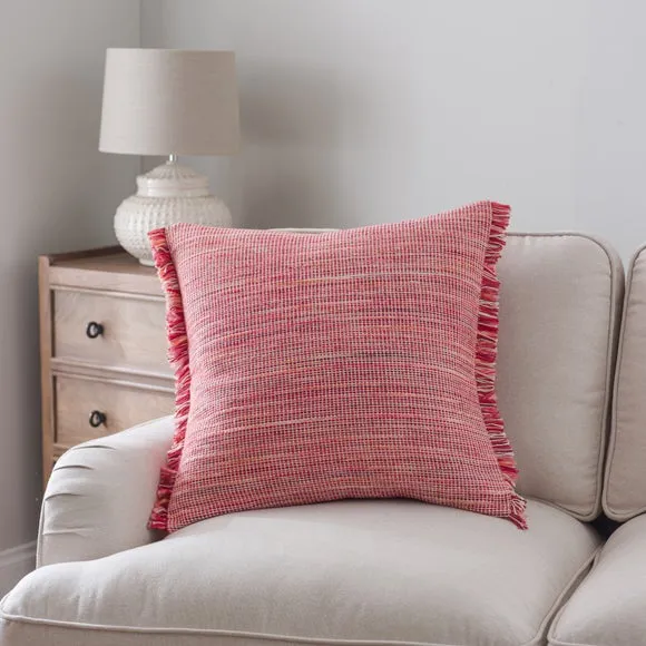 Ava Fringe Cotton Square Cushion